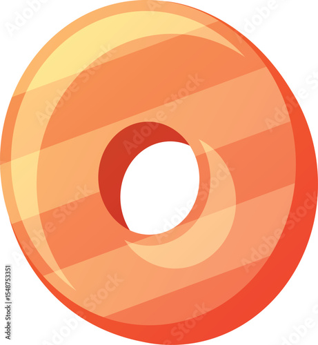 O uppercase letter childish design