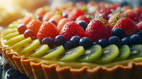 cake with berries