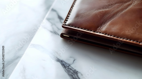 leather wallet with money