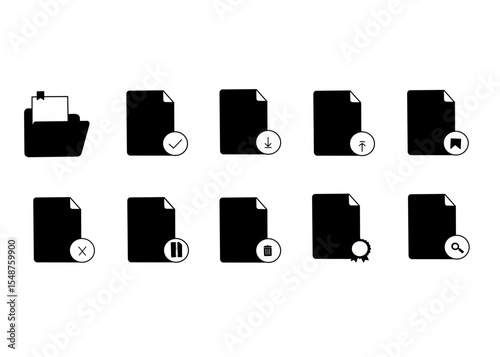 Document Line Icons. Editable Stroke. Pixel Perfect. For Mobile and Web. Contains such icons as Document, File, Communication, Resume, File Search.