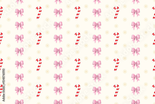 Seamless Hand-Drawn Christmas Vector Pattern. Cute and Colorful Festive Design for Fabric, Wrapping Paper, Bags, and Packaging.