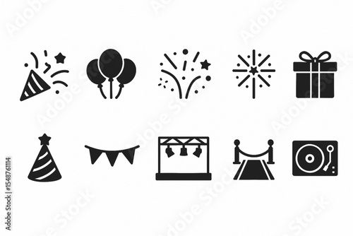 General Event & Celebration set vector icon