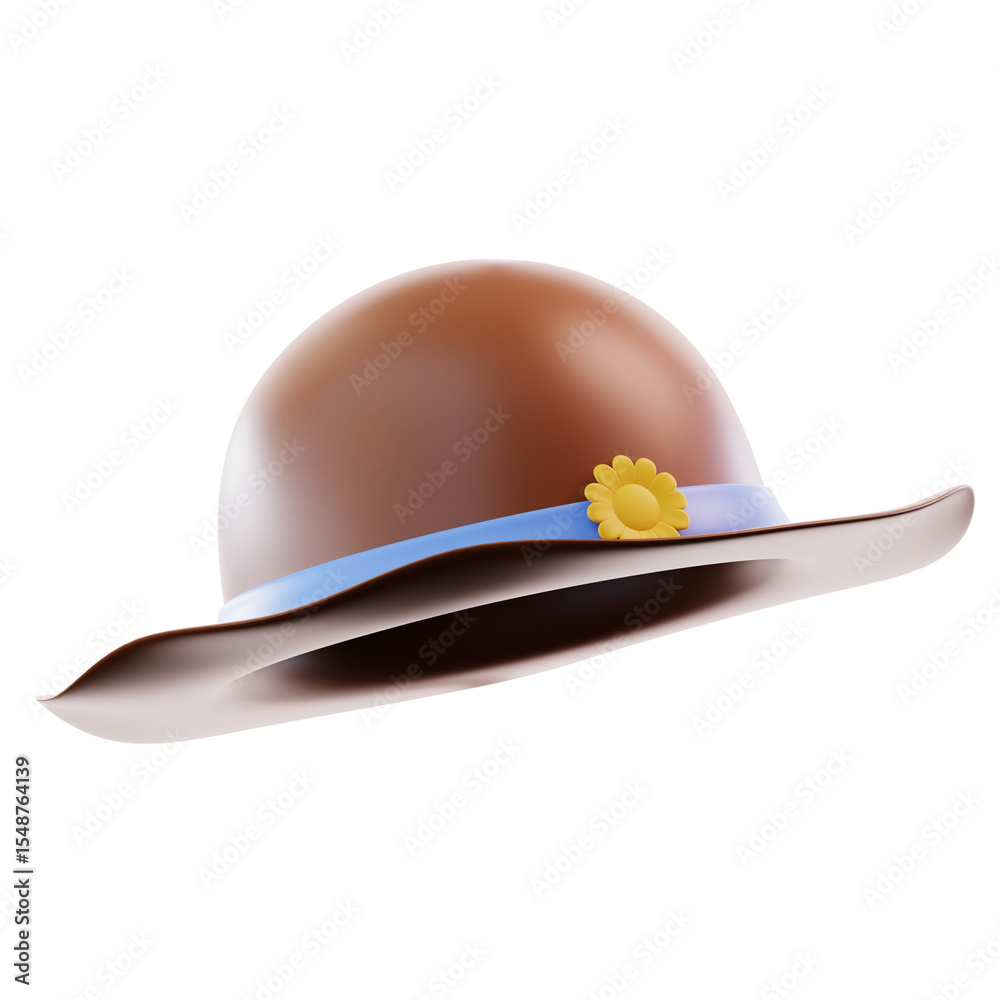 Fototapeta premium 3D Illustration Sun Hat