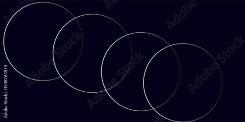 blue geometric abstract background overlapping layers on bright space with line effect decoration. Circle style concept modern graphic design element for banner, flyer, card. vector