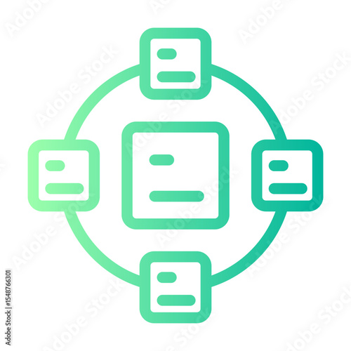 data collection gradient icon