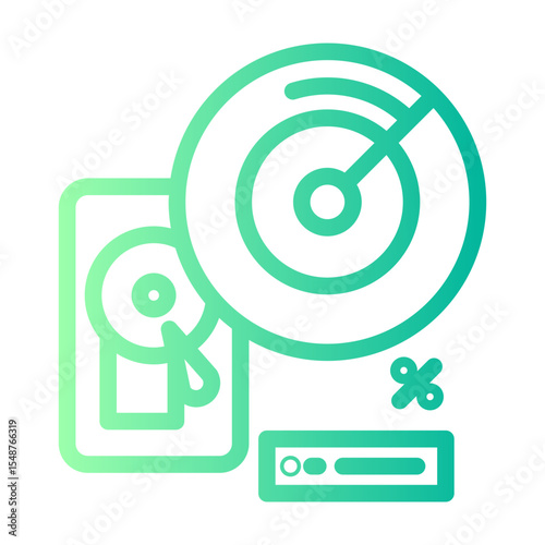 hard gradient icon