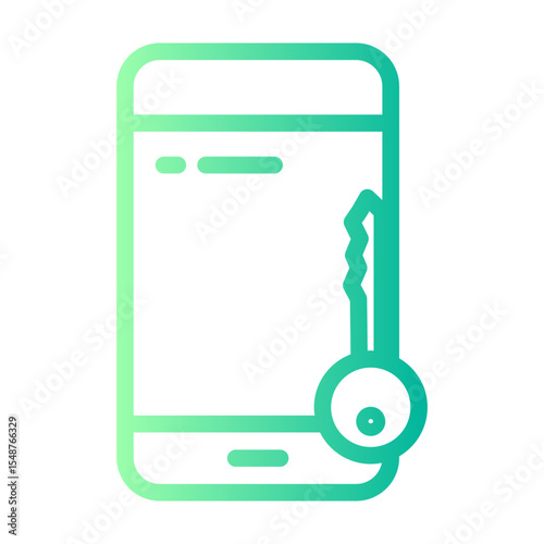 mobile gradient icon