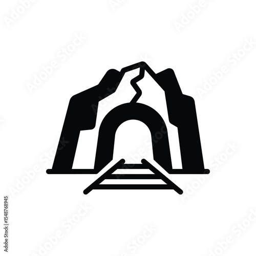 Black solid icon for midlands