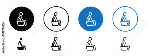 Set of colored pixel perfect Relaxation icon, 1 silhouette, 1 unexpanded, Person lying down or calm scene symbolizing relaxation.