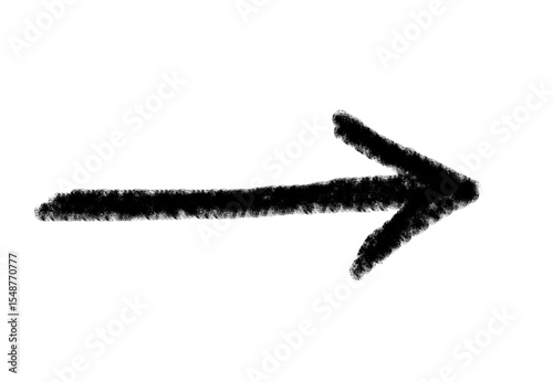Doodle emphasis arrow vector icon. Arrow grunge art twist zigzag line, curve wave.