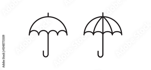 umbrella icon set vector. Simple umbrella icon set