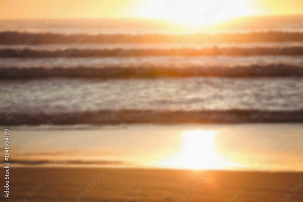 Fototapeta premium Scenic view of beach during sunset