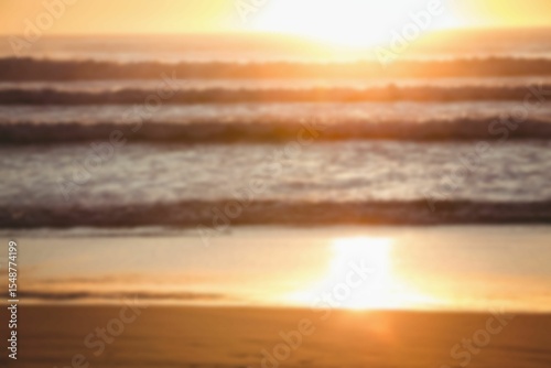 Scenic view of beach during sunset