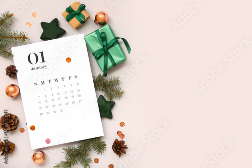Paper calendar for January ...
