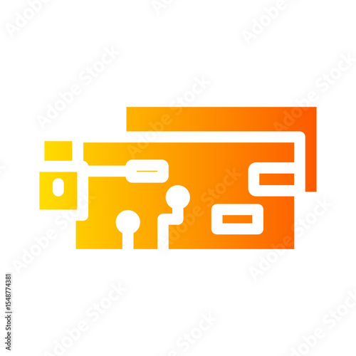 credit card gradient icon