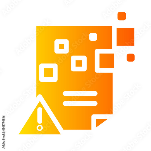 data loss gradient icon