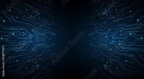 Abstract Futuristic Circuit Board Technology Background Digital Network,  High-Tech,  Electronic Design,  Innovation,  Cybersecurity