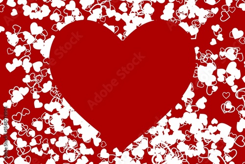 Digitally generated Valentines heart design
