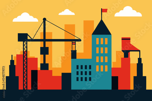 vector illustration of city