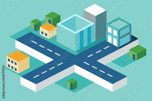 vector illustration of city buildings