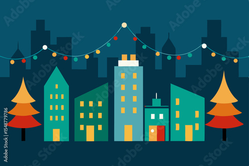 vector illustration of city