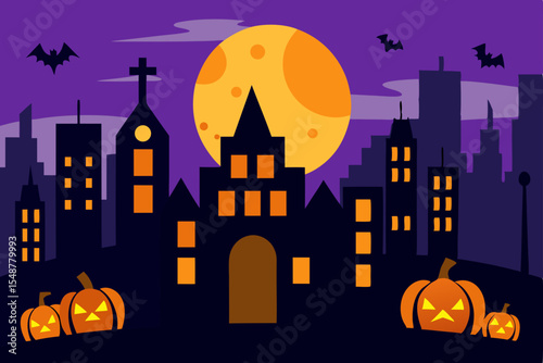 halloween night background