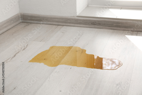 Wooden laminate floor with ...