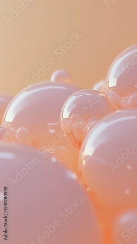 a mininimalist dynamic abstract liquid display 3d design on vertical background