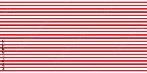 Red and white stripe wallpaper background. red stripes background. Seamless and repeating pattern. Vector illustrator 