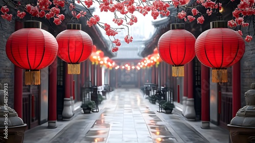 Chinese lantern at night.