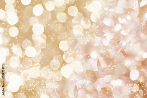 Golden and soft bokeh lights