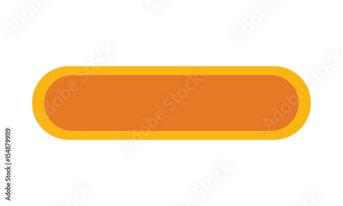 Orange button for title text design, lower third template design frame text design. EPS 10 .