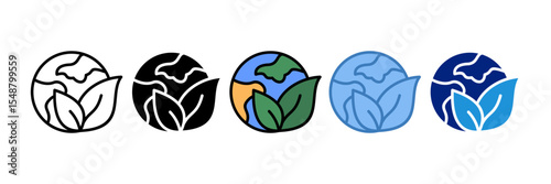 Sustainability Icon Element For Design