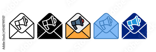 Email Marketing Icon Element For Design