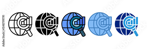 Global Insight Icon Element For Design