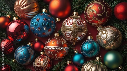 Frame Christmas scene, Photorealistic, professional photography, sharp focus, studio lighting, centered composition, natural color palette, authentic tones, macro detail, extreme close-up, pristine qu