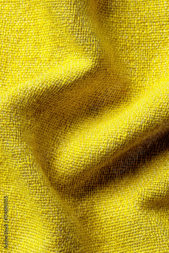 Yellow fabric cloth polyester texture and textile background