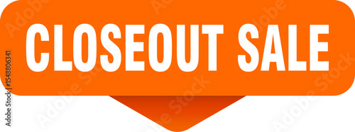 closeout sale sticker. closeout sale sign on transparent background