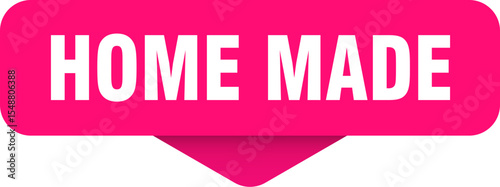 home made sticker. home made sign on transparent background
