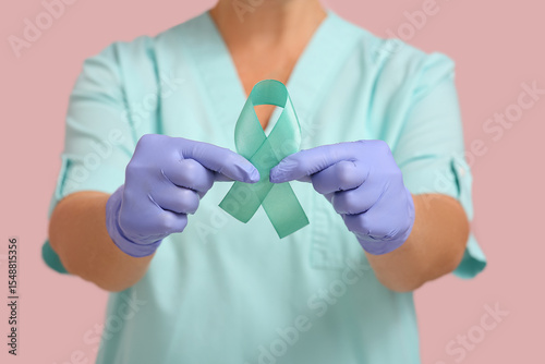 Mature female doctor with t...