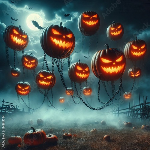 Pumpkin Phantoms chains dragging behind