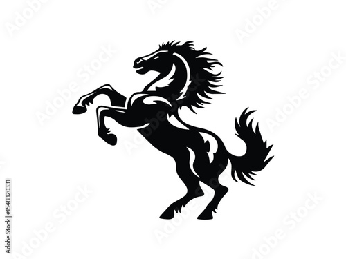Very Beautiful Horse Slhouette Design