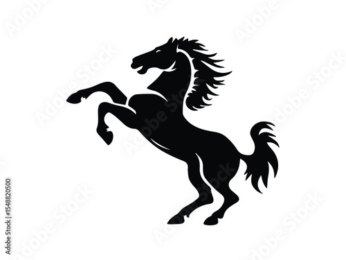 Very Beautiful Horse Slhouette Design
