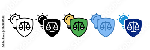 Invention Protection Icon Element For Design