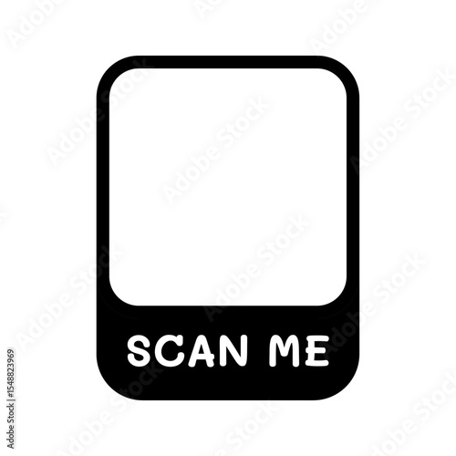 Scan qr code. Scan me. QR codes for smartphone. QR code with inscription scan me with smartphone. Scan me icon. Scan qr code icon for payment