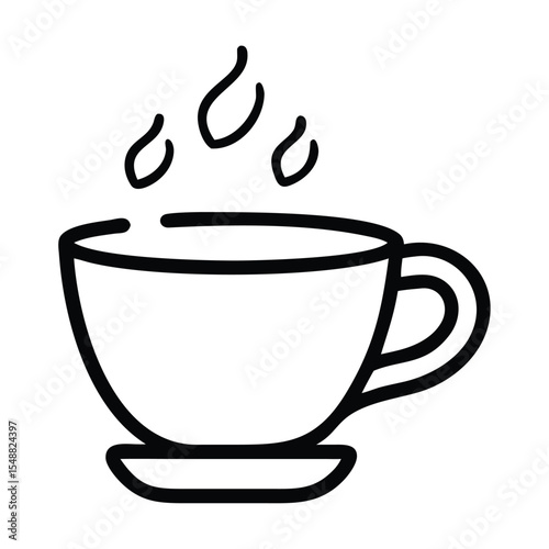 Coffee Minimalist and Flat Logo Vector illustration 