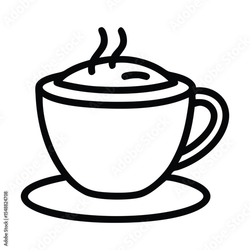Coffee Minimalist and Flat Logo Vector illustration 