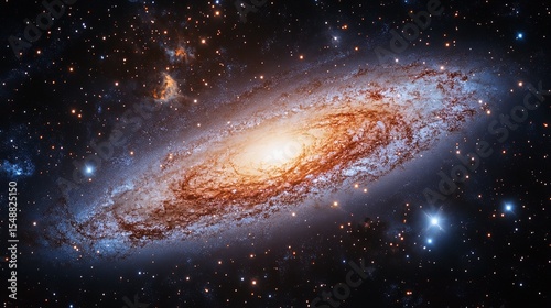 Stellar Vortex – The Heart of a Spiral Galaxy