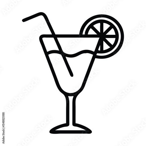 Cocktails Vector Illustration Style Premium Vector