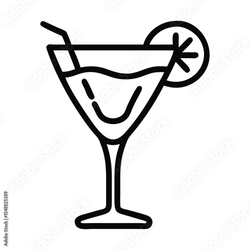 Cocktails Vector Illustration Style Premium Vector